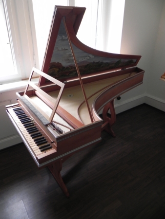 The one manual harpsichord according to Giovanni da Pertici, Firenze 1681 (cembalo da theatro)