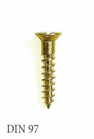 Wood screws DIN 97 brass
