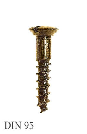Wood screws DIN 95 brown