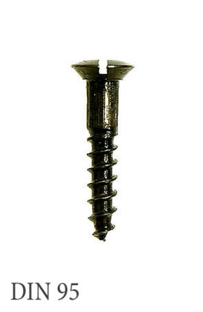 Wood screws DIN 95 black