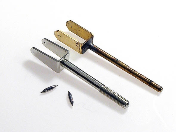 Fortepianos-Axle holders out of brass