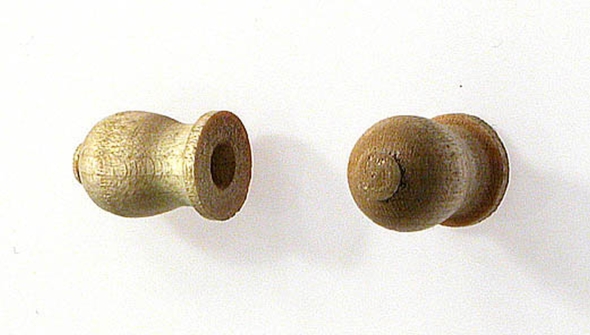 Stop knob maple Ø 12 x 19