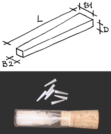 Delrin plectra, cut out