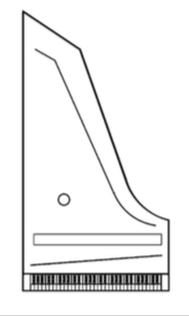 Drawing, Kirckman 1761, harpsichord 1 manual, Preussischer Kulturbesitz