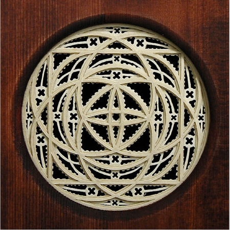 Rosette Anonym Italy 17th century Harpsichord Ø-1 98