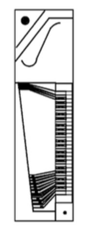 Drawing, Hubert 1784, clavichord fretted, Barnes