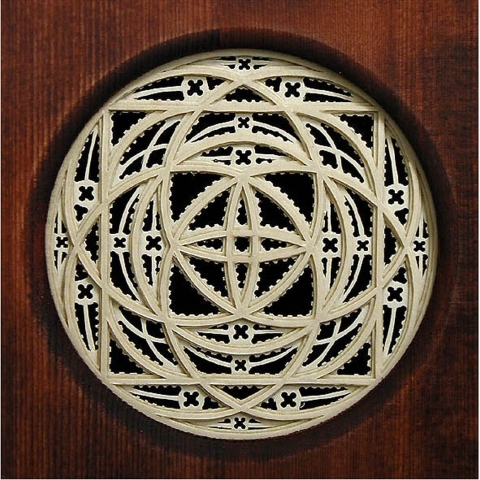 Rosette Anonym Italy 17th century Harpsichord Ø-1 98