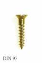 Wood screws DIN 97 brass