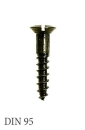 Wood screws DIN 95 black