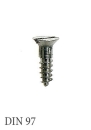 Wood screws DIN 97 iron bright