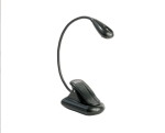 Clip-on music light with 1 LED, black